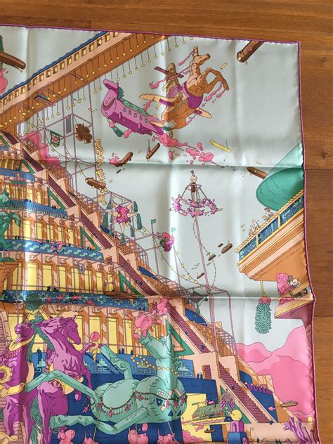 Hermès Silk Scarf «La Legende du Cheval a Plumes» .